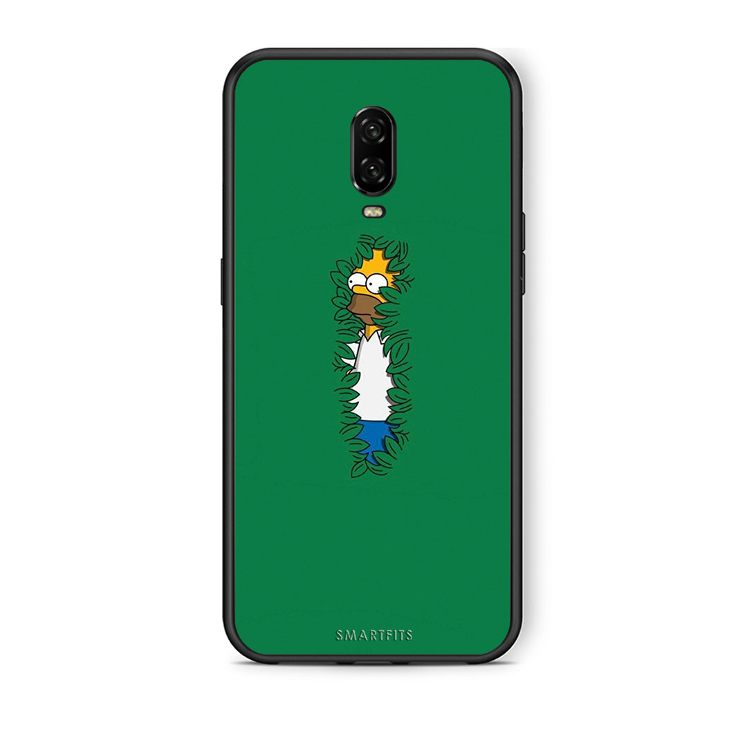 OnePlus 6T Bush Man Θήκη Αγίου Βαλεντίνου από τη Smartfits με σχέδιο στο πίσω μέρος και μαύρο περίβλημα | Smartphone case with colorful back and black bezels by Smartfits