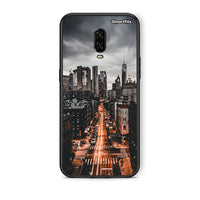 Thumbnail for OnePlus 6T City Lights θήκη από τη Smartfits με σχέδιο στο πίσω μέρος και μαύρο περίβλημα | Smartphone case with colorful back and black bezels by Smartfits