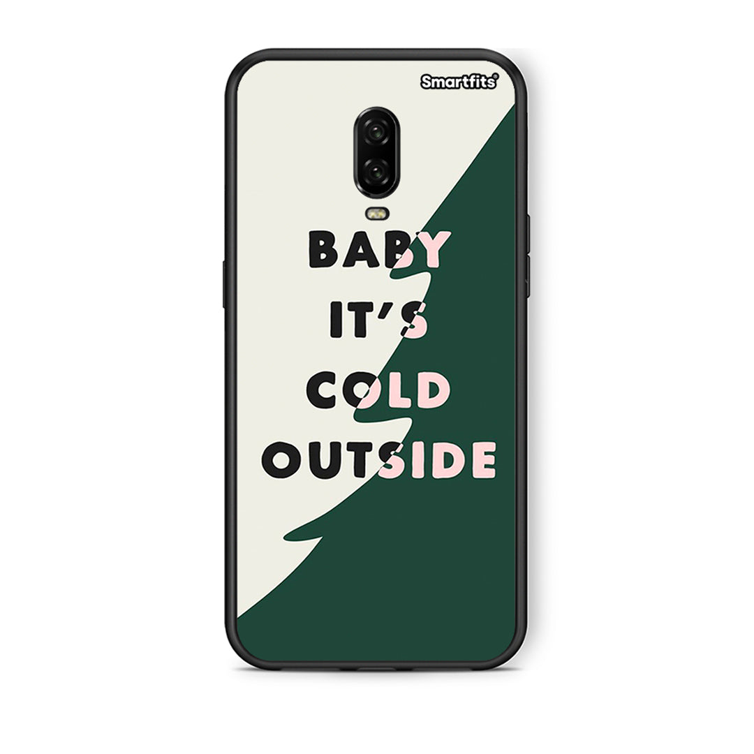 OnePlus 6T Cold Outside θήκη από τη Smartfits με σχέδιο στο πίσω μέρος και μαύρο περίβλημα | Smartphone case with colorful back and black bezels by Smartfits