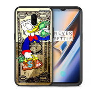 Thumbnail for Θήκη OnePlus 6T Duck Money από τη Smartfits με σχέδιο στο πίσω μέρος και μαύρο περίβλημα | OnePlus 6T Duck Money case with colorful back and black bezels
