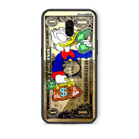 Thumbnail for OnePlus 6T Duck Money Θήκη από τη Smartfits με σχέδιο στο πίσω μέρος και μαύρο περίβλημα | Smartphone case with colorful back and black bezels by Smartfits