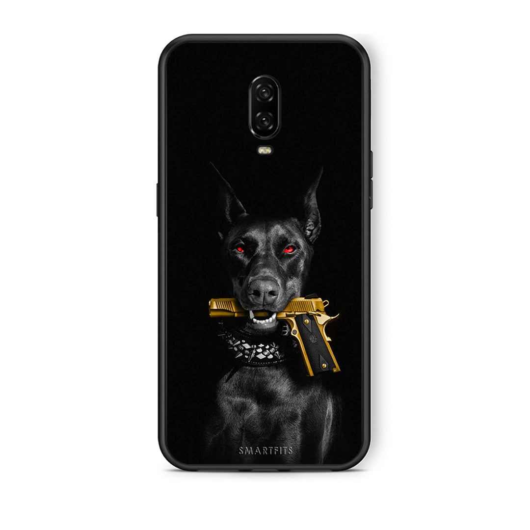 OnePlus 6T Golden Gun Θήκη Αγίου Βαλεντίνου από τη Smartfits με σχέδιο στο πίσω μέρος και μαύρο περίβλημα | Smartphone case with colorful back and black bezels by Smartfits