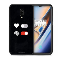 Thumbnail for Θήκη Αγίου Βαλεντίνου OnePlus 6T Heart Vs Brain από τη Smartfits με σχέδιο στο πίσω μέρος και μαύρο περίβλημα | OnePlus 6T Heart Vs Brain case with colorful back and black bezels