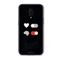 Thumbnail for OnePlus 6T Heart Vs Brain Θήκη Αγίου Βαλεντίνου από τη Smartfits με σχέδιο στο πίσω μέρος και μαύρο περίβλημα | Smartphone case with colorful back and black bezels by Smartfits