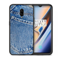 Thumbnail for Θήκη OnePlus 6T Jeans Pocket από τη Smartfits με σχέδιο στο πίσω μέρος και μαύρο περίβλημα | OnePlus 6T Jeans Pocket case with colorful back and black bezels