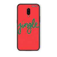 Thumbnail for OnePlus 6T Jingle Xmas θήκη από τη Smartfits με σχέδιο στο πίσω μέρος και μαύρο περίβλημα | Smartphone case with colorful back and black bezels by Smartfits