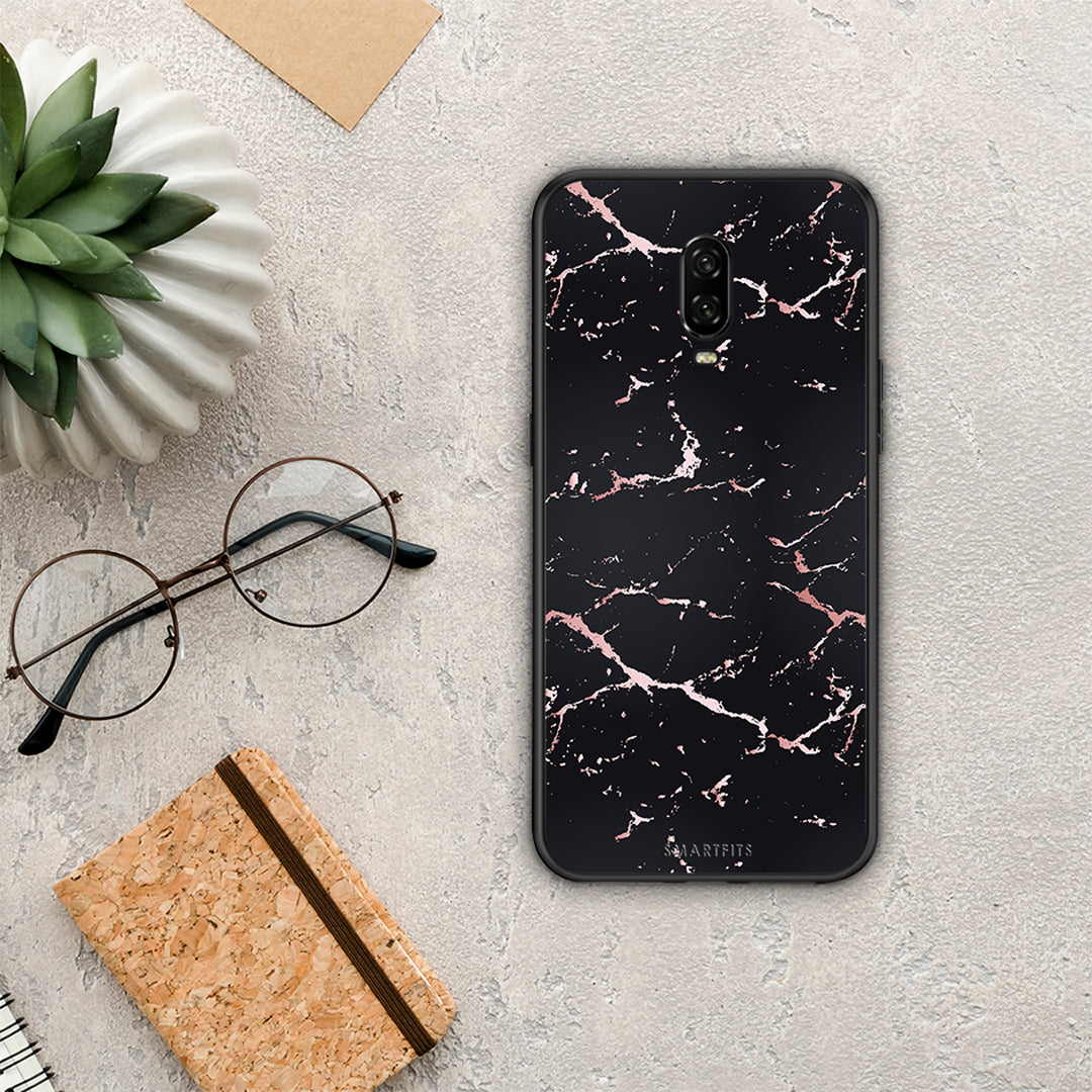 Marble Black Rosegold - OnePlus 6T case