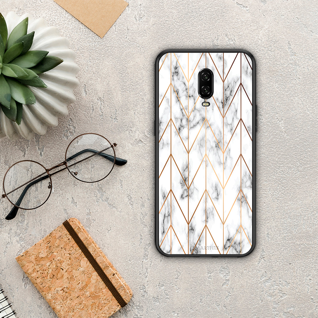 Marble Gold Geometric - OnePlus 6T case