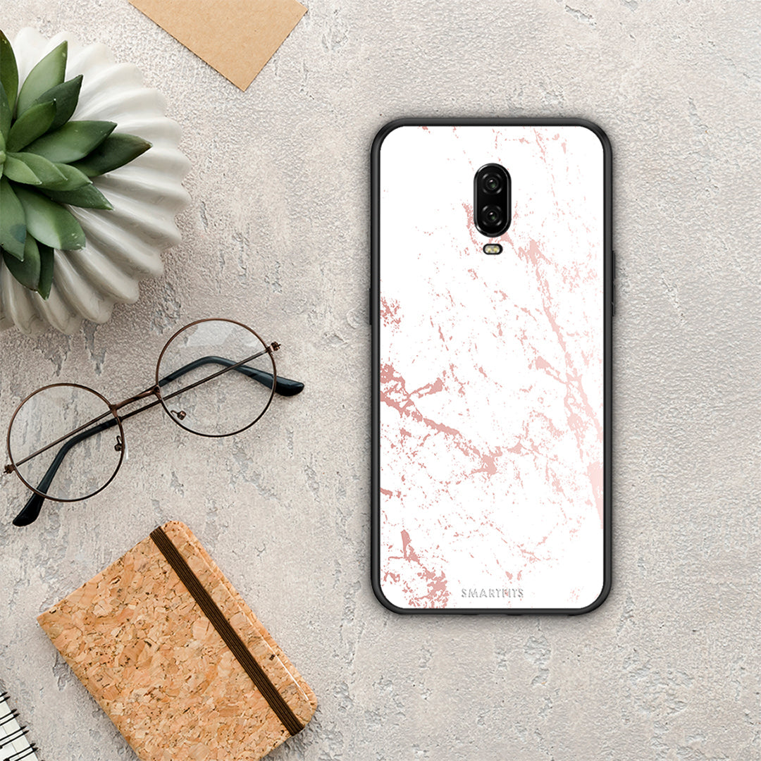 Marble Pink Splash - OnePlus 6T case