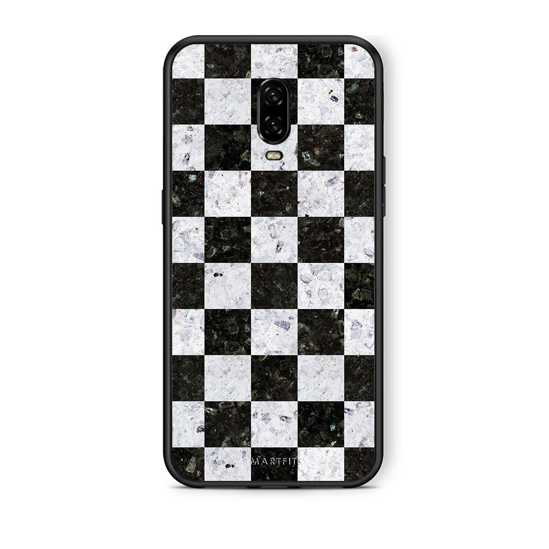 4 - OnePlus 6T Square Geometric Marble case, cover, bumper