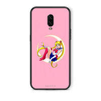 Thumbnail for OnePlus 6T Moon Girl θήκη από τη Smartfits με σχέδιο στο πίσω μέρος και μαύρο περίβλημα | Smartphone case with colorful back and black bezels by Smartfits