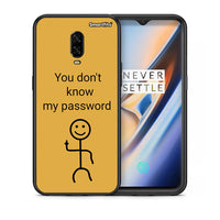 Thumbnail for Θήκη OnePlus 6T My Password από τη Smartfits με σχέδιο στο πίσω μέρος και μαύρο περίβλημα | OnePlus 6T My Password case with colorful back and black bezels