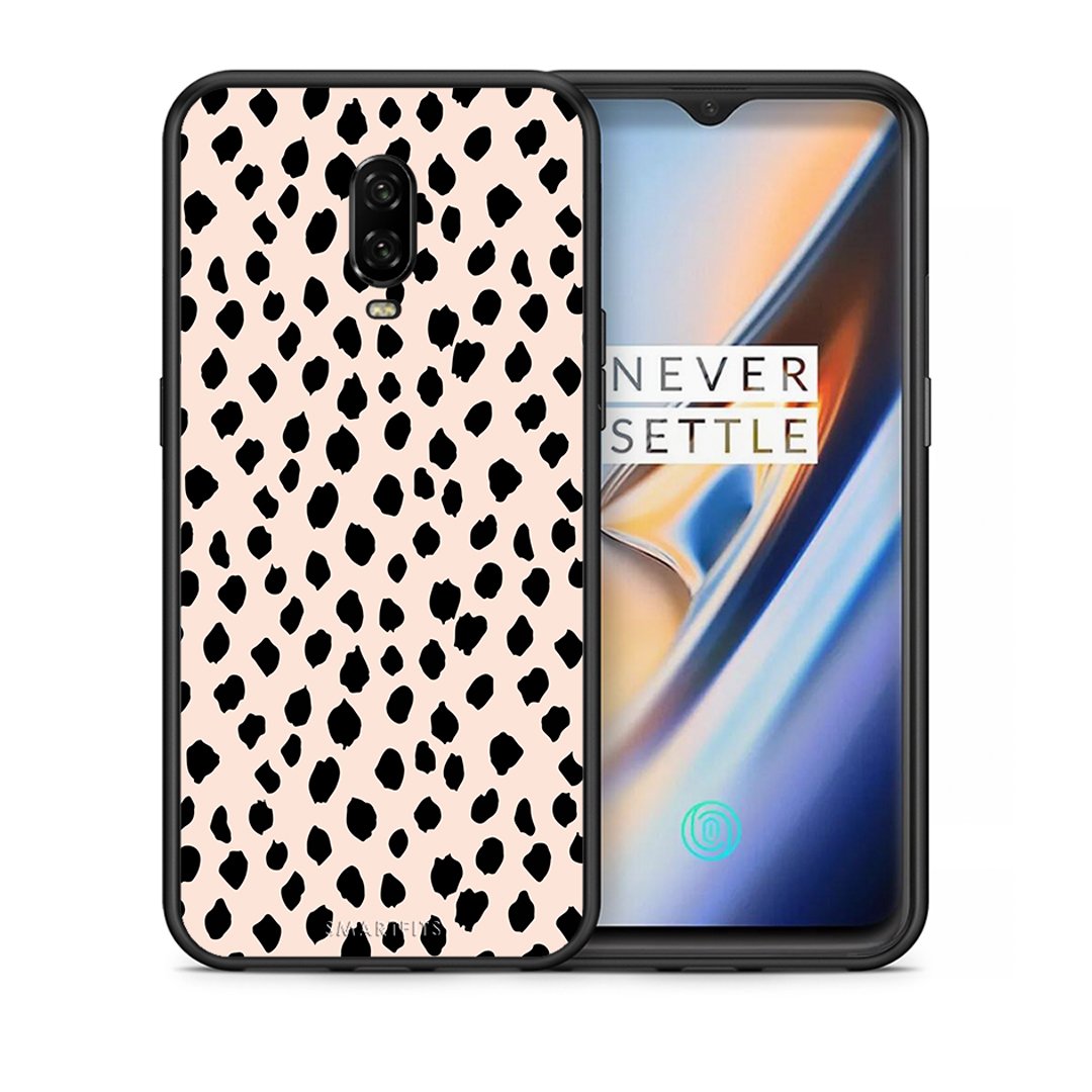 Θήκη OnePlus 6T New Polka Dots από τη Smartfits με σχέδιο στο πίσω μέρος και μαύρο περίβλημα | OnePlus 6T New Polka Dots case with colorful back and black bezels