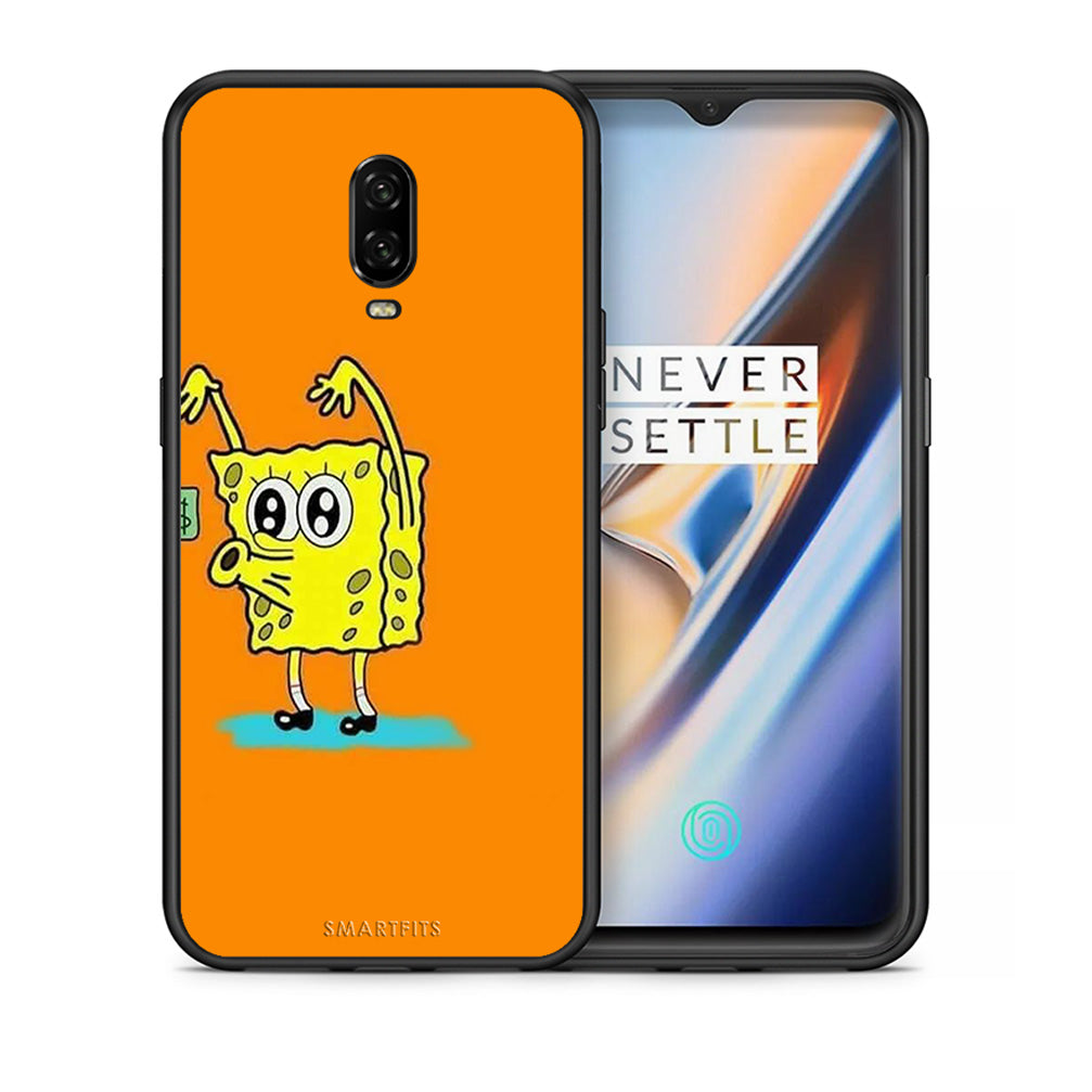 Θήκη Αγίου Βαλεντίνου OnePlus 6T No Money 2 από τη Smartfits με σχέδιο στο πίσω μέρος και μαύρο περίβλημα | OnePlus 6T No Money 2 case with colorful back and black bezels