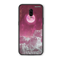 Thumbnail for OnePlus 6 Pink Moon θήκη από τη Smartfits με σχέδιο στο πίσω μέρος και μαύρο περίβλημα | Smartphone case with colorful back and black bezels by Smartfits
