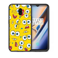 Thumbnail for Θήκη OnePlus 6T Sponge PopArt από τη Smartfits με σχέδιο στο πίσω μέρος και μαύρο περίβλημα | OnePlus 6T Sponge PopArt case with colorful back and black bezels