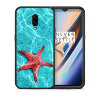 Thumbnail for Θήκη OnePlus 6T Red Starfish από τη Smartfits με σχέδιο στο πίσω μέρος και μαύρο περίβλημα | OnePlus 6T Red Starfish case with colorful back and black bezels