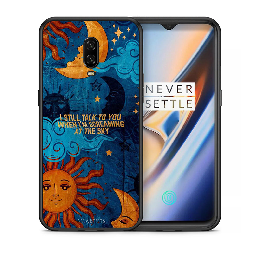 Θήκη OnePlus 6T Screaming Sky από τη Smartfits με σχέδιο στο πίσω μέρος και μαύρο περίβλημα | OnePlus 6T Screaming Sky case with colorful back and black bezels