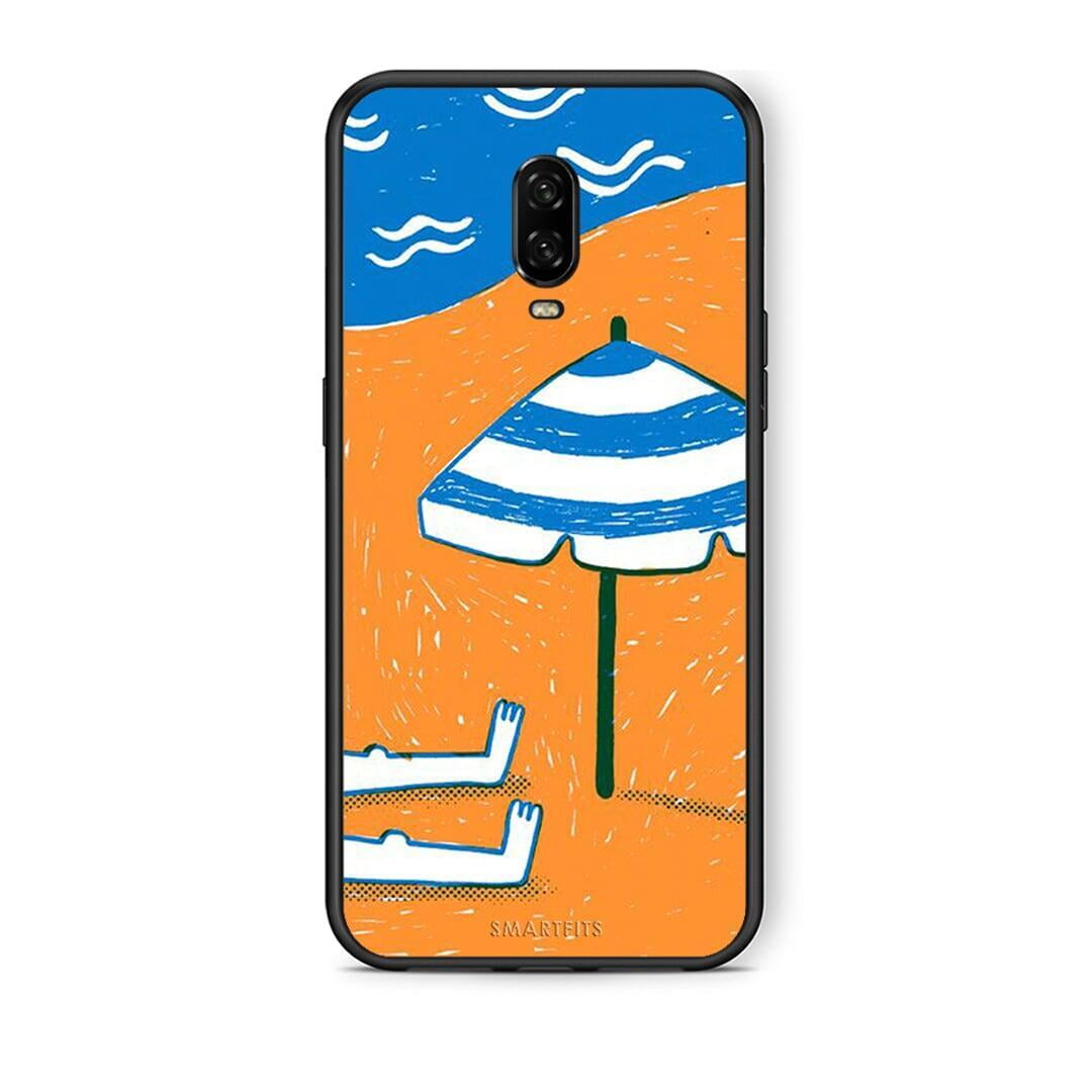OnePlus 6T Summering Θήκη από τη Smartfits με σχέδιο στο πίσω μέρος και μαύρο περίβλημα | Smartphone case with colorful back and black bezels by Smartfits