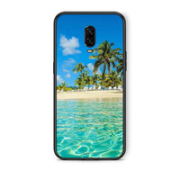 Thumbnail for OnePlus 6T Tropical Vibes Θήκη από τη Smartfits με σχέδιο στο πίσω μέρος και μαύρο περίβλημα | Smartphone case with colorful back and black bezels by Smartfits