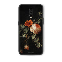Thumbnail for OnePlus 6T Vintage Roses θήκη από τη Smartfits με σχέδιο στο πίσω μέρος και μαύρο περίβλημα | Smartphone case with colorful back and black bezels by Smartfits