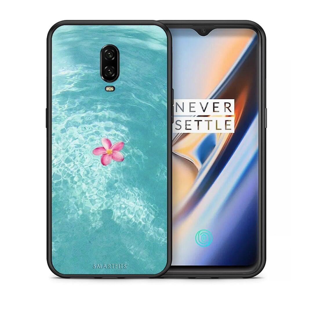 Θήκη OnePlus 6T Water Flower από τη Smartfits με σχέδιο στο πίσω μέρος και μαύρο περίβλημα | OnePlus 6T Water Flower case with colorful back and black bezels