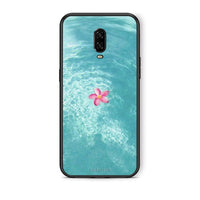 Thumbnail for OnePlus 6T Water Flower Θήκη από τη Smartfits με σχέδιο στο πίσω μέρος και μαύρο περίβλημα | Smartphone case with colorful back and black bezels by Smartfits