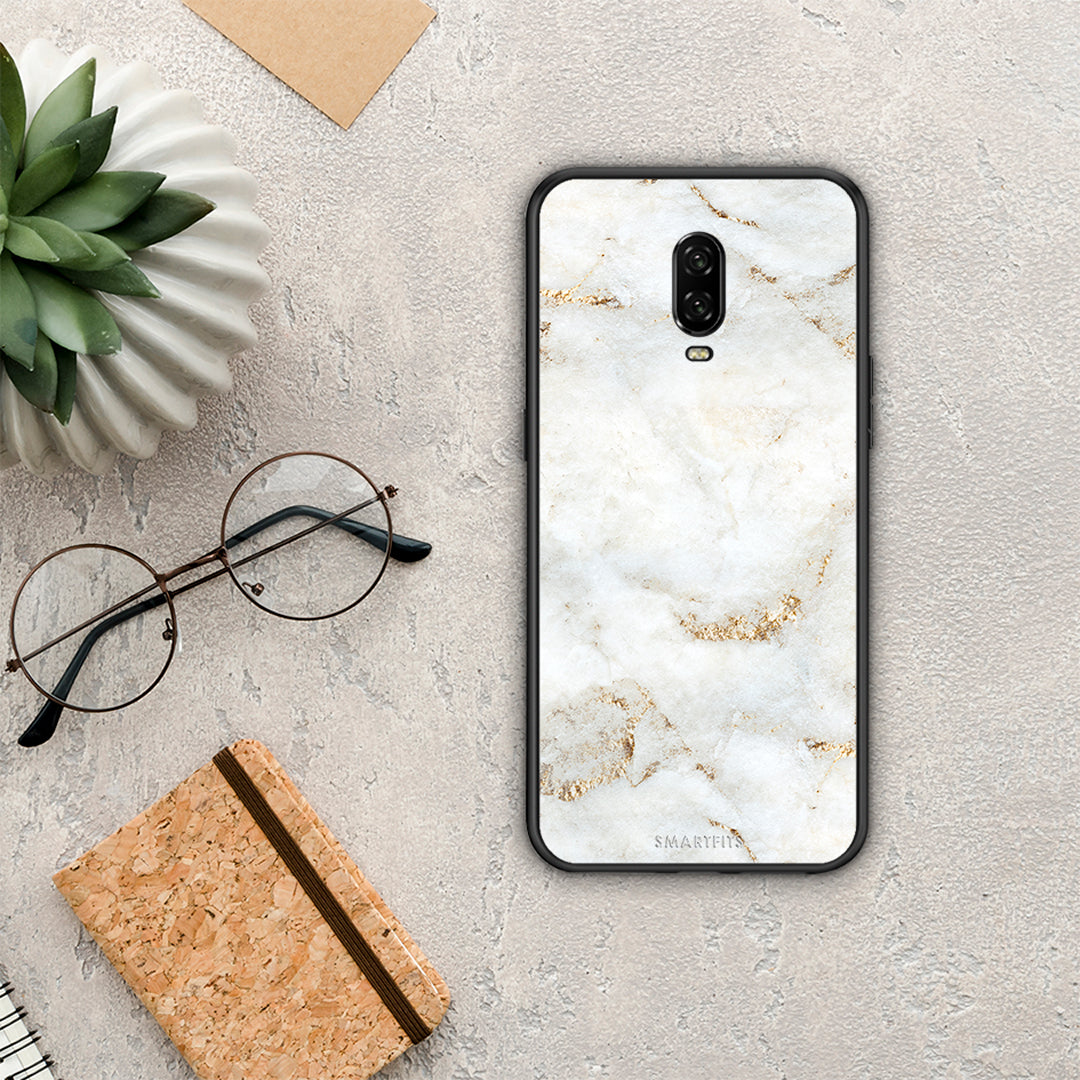 White Gold Marble - OnePlus 6T case