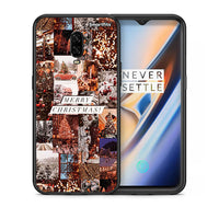 Thumbnail for Θήκη OnePlus 6T Xmas Collage από τη Smartfits με σχέδιο στο πίσω μέρος και μαύρο περίβλημα | OnePlus 6T Xmas Collage case with colorful back and black bezels