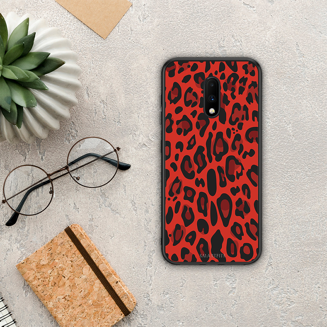 Animal Red Leopard - OnePlus 7 θήκη