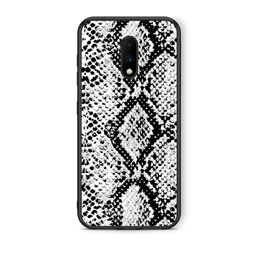 24 - OnePlus 7 White Snake Animal case, cover, bumper