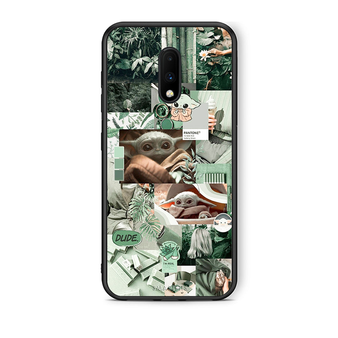 OnePlus 7 Collage Dude Θήκη Αγίου Βαλεντίνου από τη Smartfits με σχέδιο στο πίσω μέρος και μαύρο περίβλημα | Smartphone case with colorful back and black bezels by Smartfits