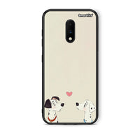 Thumbnail for OnePlus 7 Dalmatians Love θήκη από τη Smartfits με σχέδιο στο πίσω μέρος και μαύρο περίβλημα | Smartphone case with colorful back and black bezels by Smartfits
