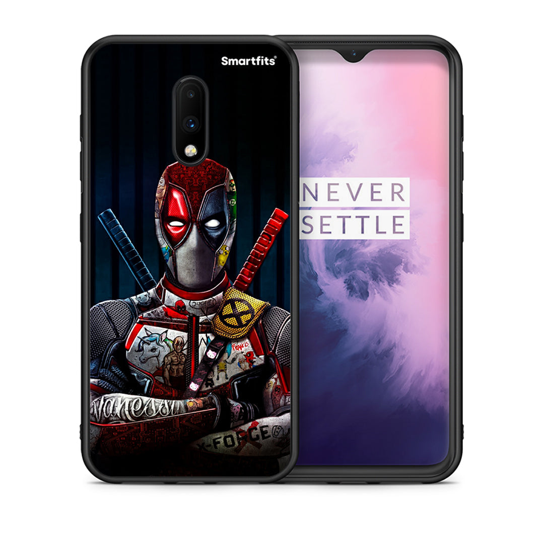 Θήκη OnePlus 7 Funny Guy από τη Smartfits με σχέδιο στο πίσω μέρος και μαύρο περίβλημα | OnePlus 7 Funny Guy case with colorful back and black bezels