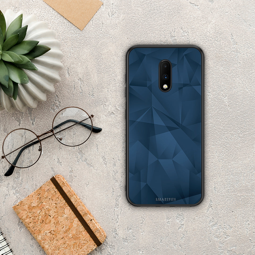 Geometric Blue Abstract - OnePlus 7 case