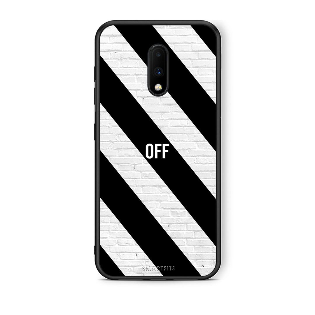 OnePlus 7 Get Off θήκη από τη Smartfits με σχέδιο στο πίσω μέρος και μαύρο περίβλημα | Smartphone case with colorful back and black bezels by Smartfits
