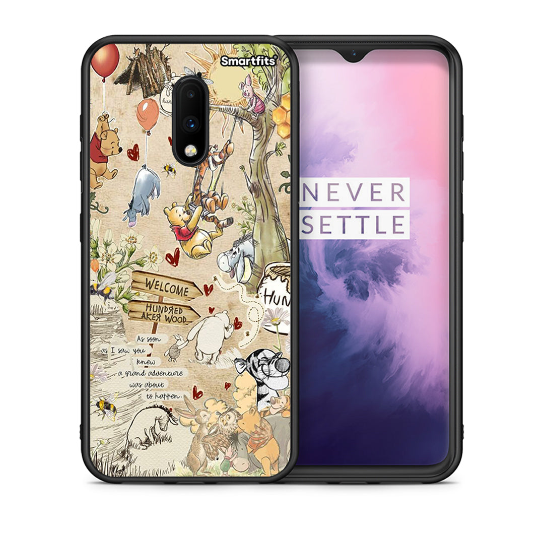 Θήκη OnePlus 7 Happy Friends από τη Smartfits με σχέδιο στο πίσω μέρος και μαύρο περίβλημα | OnePlus 7 Happy Friends case with colorful back and black bezels