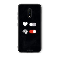 Thumbnail for OnePlus 7 Heart Vs Brain Θήκη Αγίου Βαλεντίνου από τη Smartfits με σχέδιο στο πίσω μέρος και μαύρο περίβλημα | Smartphone case with colorful back and black bezels by Smartfits