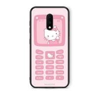 Thumbnail for OnePlus 7 Hello Kitten Θήκη Αγίου Βαλεντίνου από τη Smartfits με σχέδιο στο πίσω μέρος και μαύρο περίβλημα | Smartphone case with colorful back and black bezels by Smartfits
