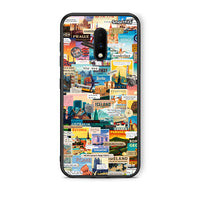 Thumbnail for OnePlus 7 Live To Travel θήκη από τη Smartfits με σχέδιο στο πίσω μέρος και μαύρο περίβλημα | Smartphone case with colorful back and black bezels by Smartfits