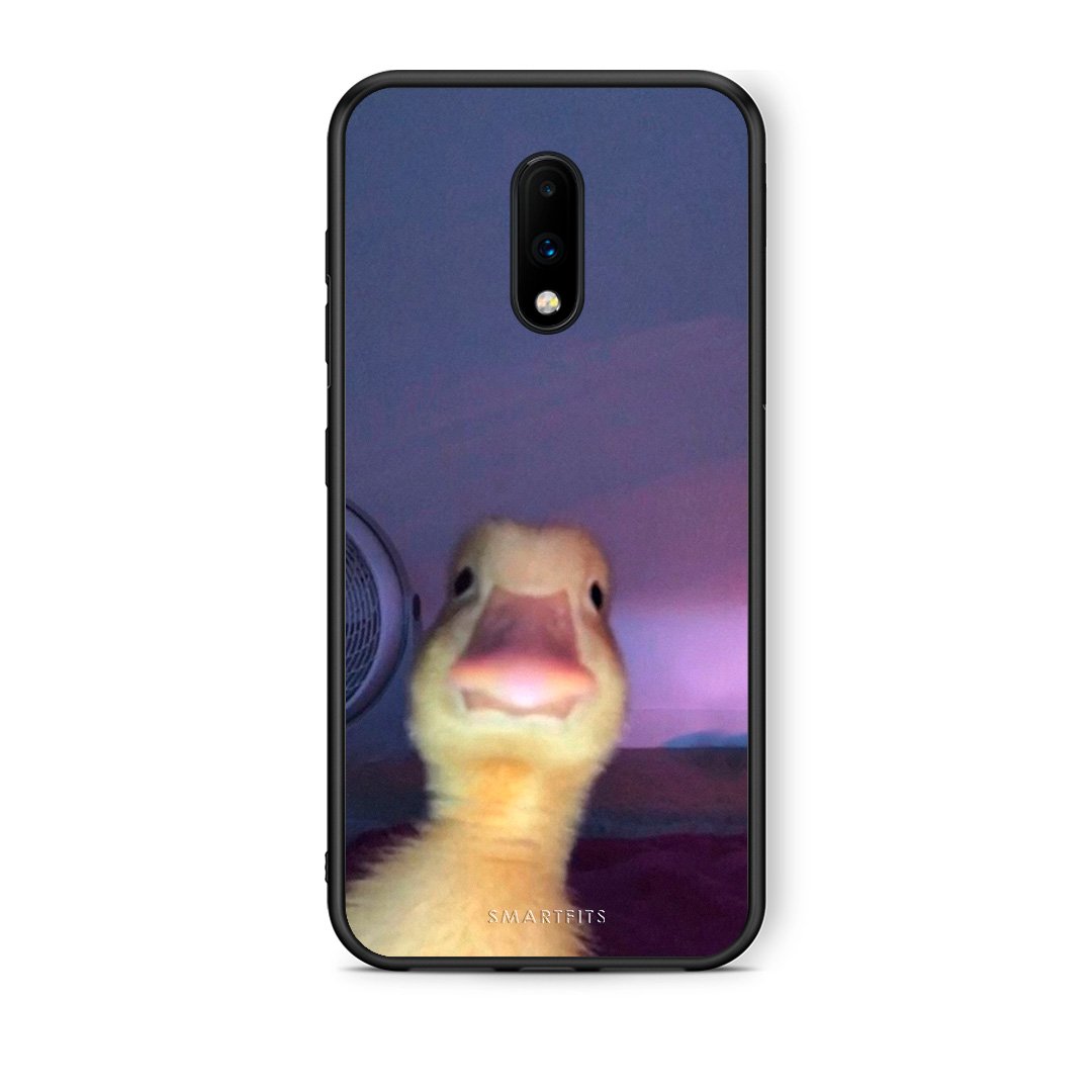 OnePlus 7 Meme Duck θήκη από τη Smartfits με σχέδιο στο πίσω μέρος και μαύρο περίβλημα | Smartphone case with colorful back and black bezels by Smartfits