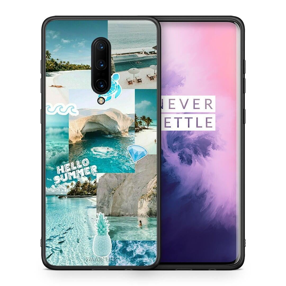 Θήκη OnePlus 7 Pro Aesthetic Summer από τη Smartfits με σχέδιο στο πίσω μέρος και μαύρο περίβλημα | OnePlus 7 Pro Aesthetic Summer case with colorful back and black bezels