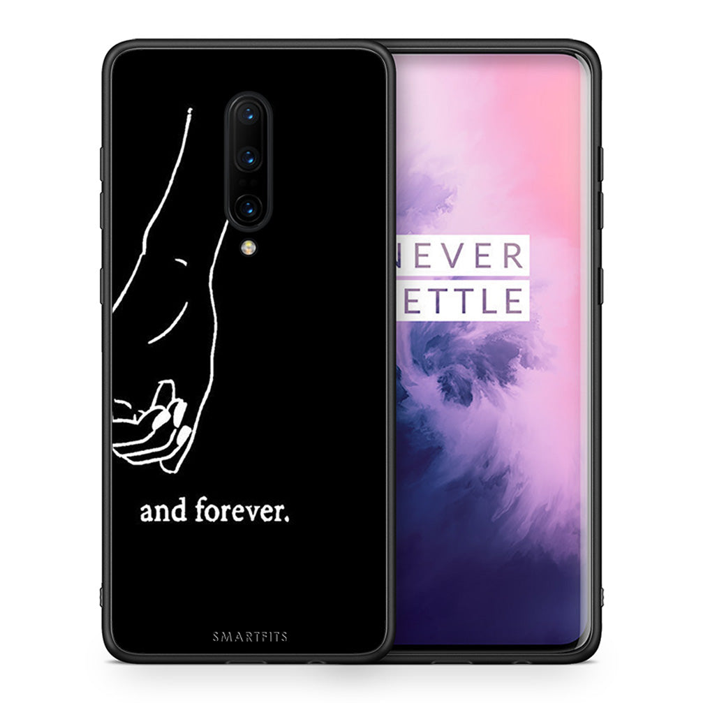 Θήκη Αγίου Βαλεντίνου OnePlus 7 Pro Always & Forever 2 από τη Smartfits με σχέδιο στο πίσω μέρος και μαύρο περίβλημα | OnePlus 7 Pro Always & Forever 2 case with colorful back and black bezels