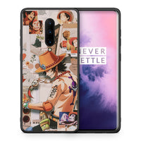 Thumbnail for Θήκη OnePlus 7 Pro Anime Collage από τη Smartfits με σχέδιο στο πίσω μέρος και μαύρο περίβλημα | OnePlus 7 Pro Anime Collage case with colorful back and black bezels