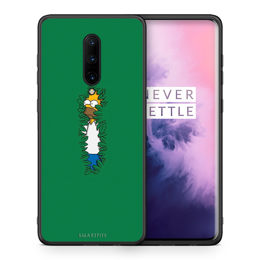 Θήκη Αγίου Βαλεντίνου OnePlus 7 Pro Bush Man από τη Smartfits με σχέδιο στο πίσω μέρος και μαύρο περίβλημα | OnePlus 7 Pro Bush Man case with colorful back and black bezels