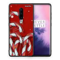 Thumbnail for Θήκη OnePlus 7 Pro Candy Cane από τη Smartfits με σχέδιο στο πίσω μέρος και μαύρο περίβλημα | OnePlus 7 Pro Candy Cane case with colorful back and black bezels