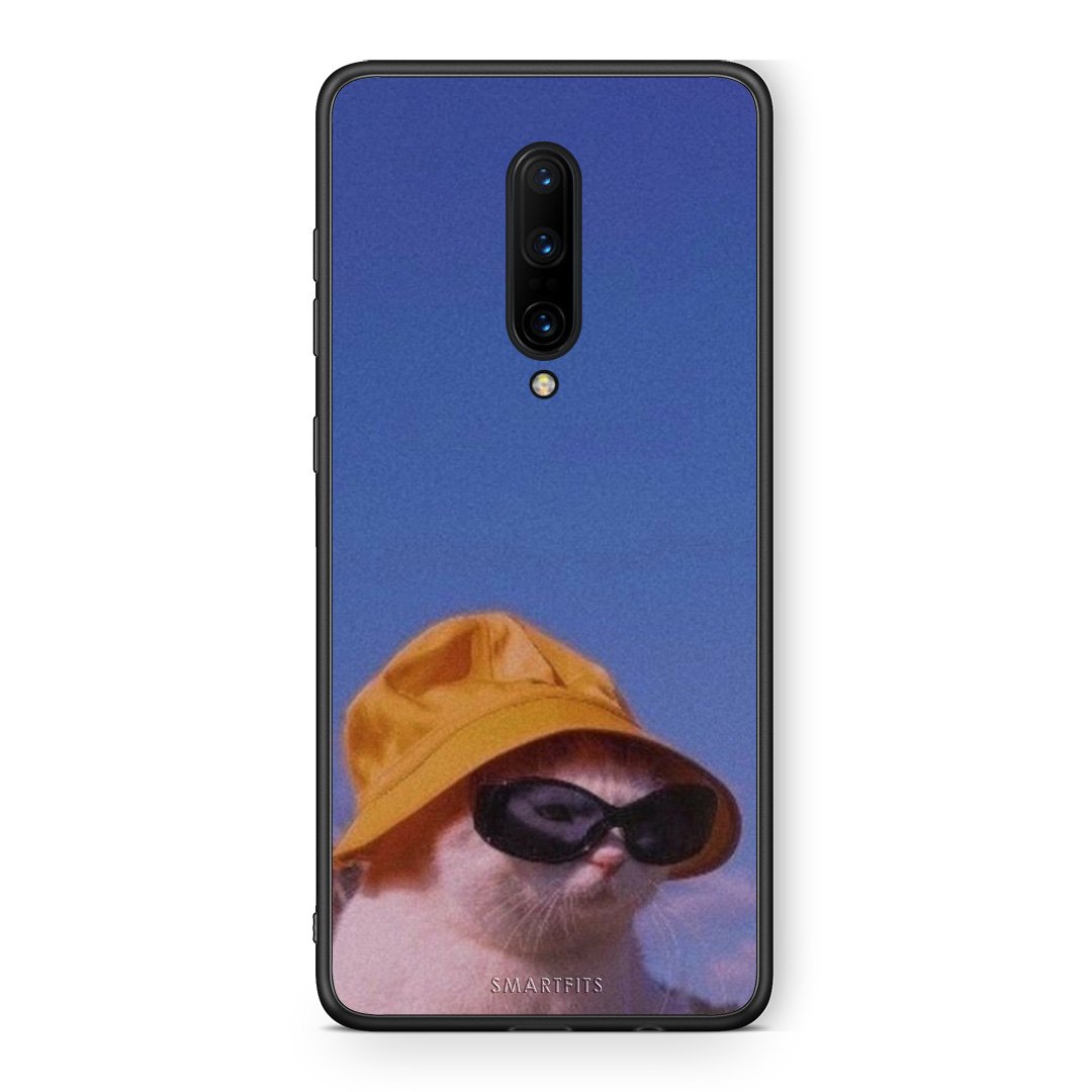 OnePlus 7 Pro Cat Diva θήκη από τη Smartfits με σχέδιο στο πίσω μέρος και μαύρο περίβλημα | Smartphone case with colorful back and black bezels by Smartfits