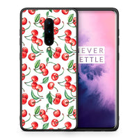 Thumbnail for Θήκη OnePlus 7 Pro Cherry Summer από τη Smartfits με σχέδιο στο πίσω μέρος και μαύρο περίβλημα | OnePlus 7 Pro Cherry Summer case with colorful back and black bezels