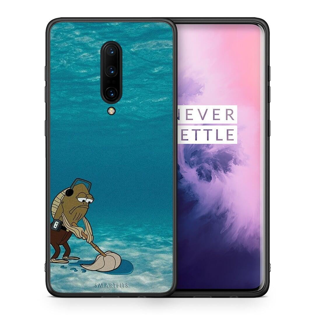 Θήκη OnePlus 7 Pro Clean The Ocean από τη Smartfits με σχέδιο στο πίσω μέρος και μαύρο περίβλημα | OnePlus 7 Pro Clean The Ocean case with colorful back and black bezels