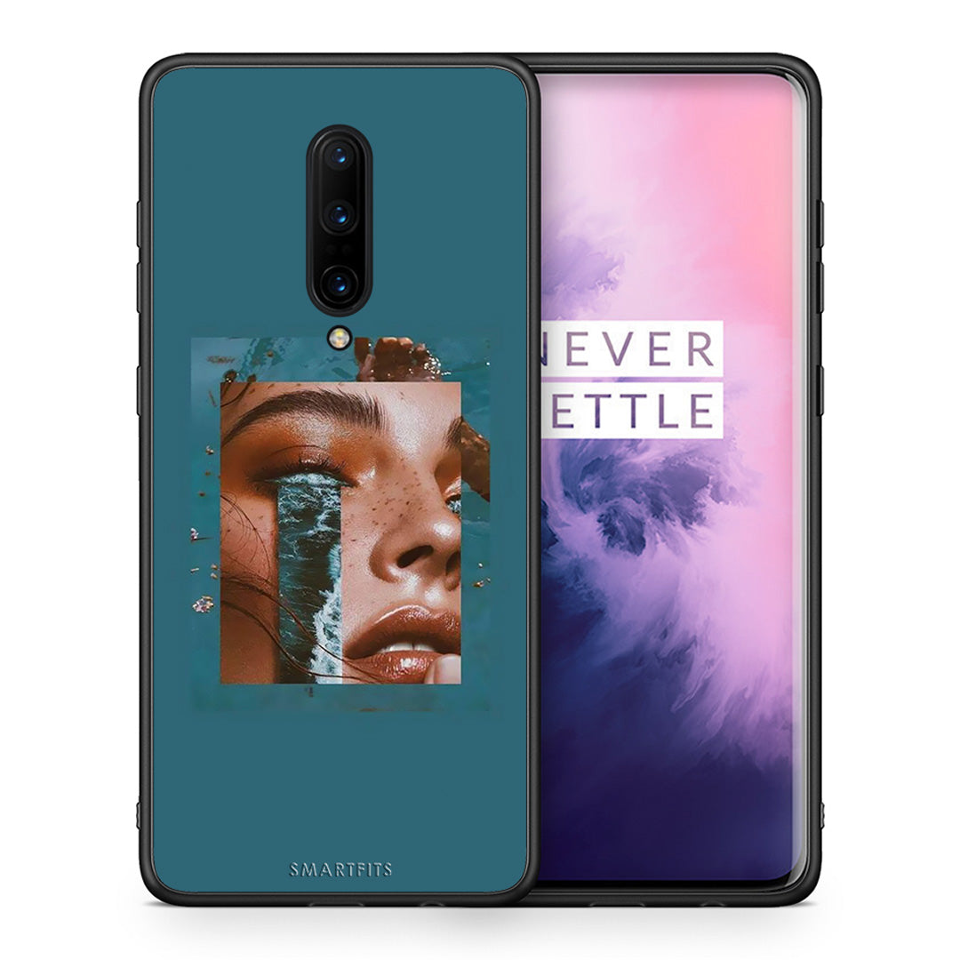 Θήκη OnePlus 7 Pro Cry An Ocean από τη Smartfits με σχέδιο στο πίσω μέρος και μαύρο περίβλημα | OnePlus 7 Pro Cry An Ocean case with colorful back and black bezels